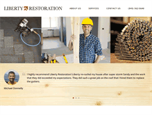 Tablet Screenshot of liberty-restoration.com